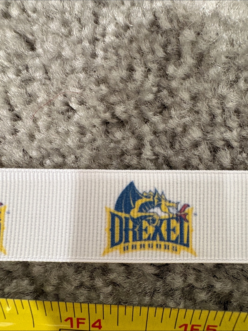 Drexel university ribbon 42” inches